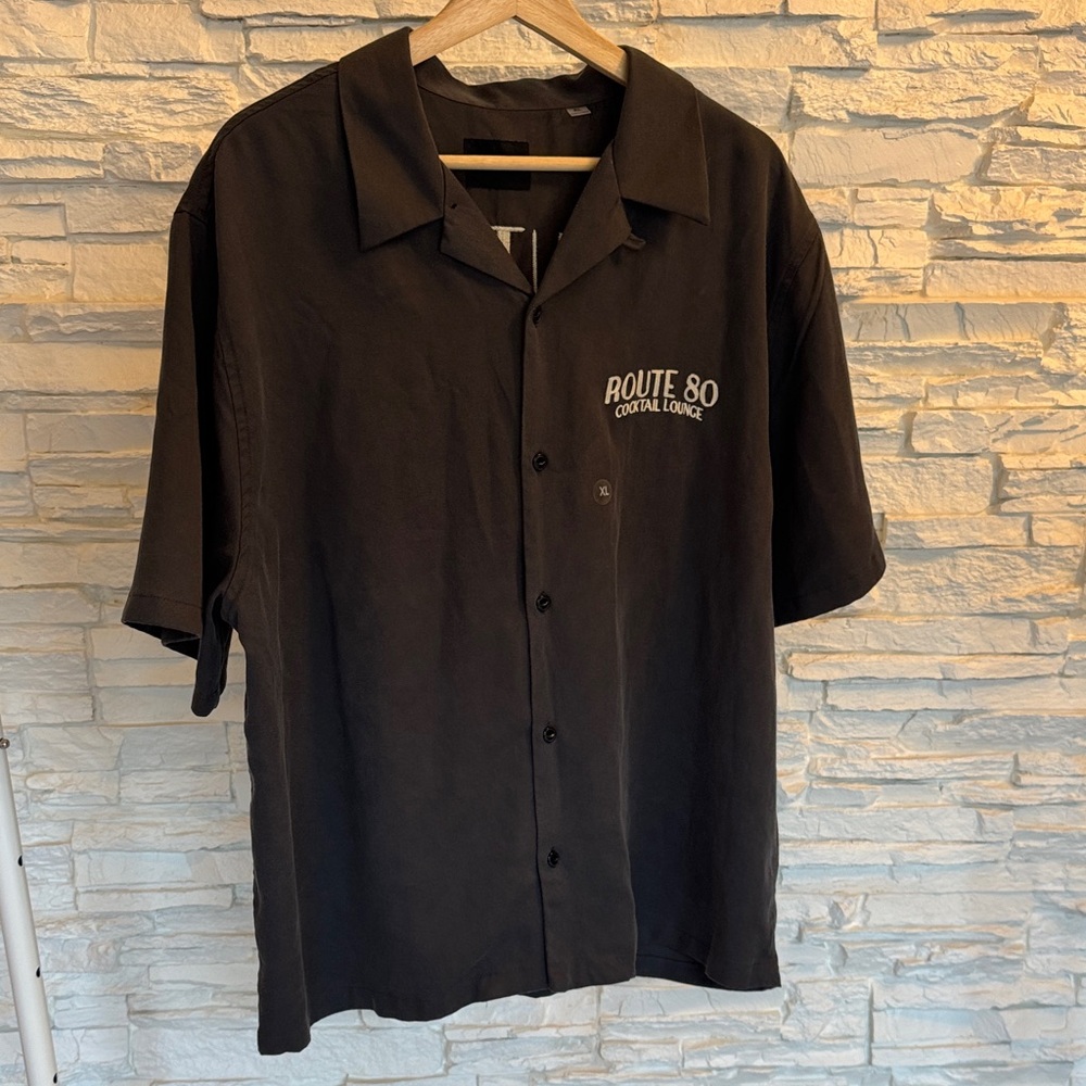 PacSun Black Casual Button Down Shirt